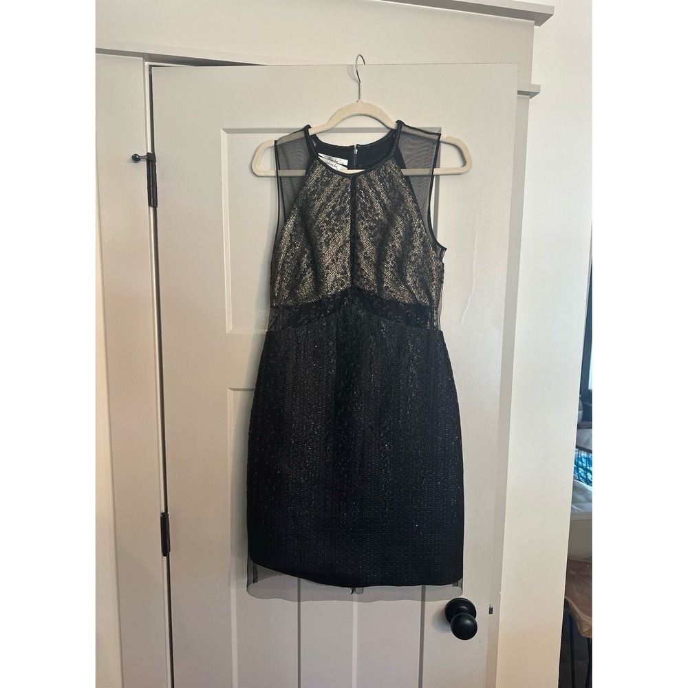 Phoebe Couture Black Cocktail Dress Formal Prom Sleeveless Size 4